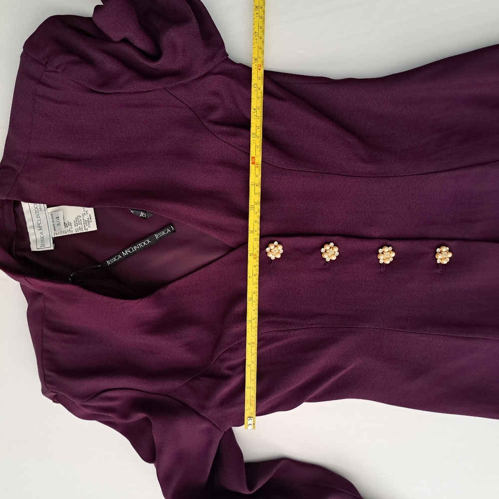 Vintage Jessica McClintock Purple Suit - Picture 13 of 16